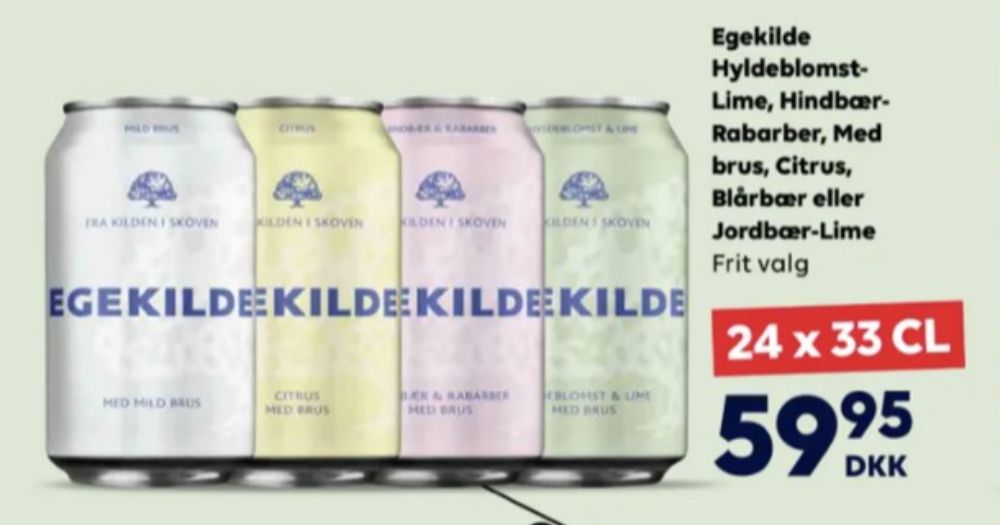 Egekilde Citrus, Mineralvand med brus 24 pk.