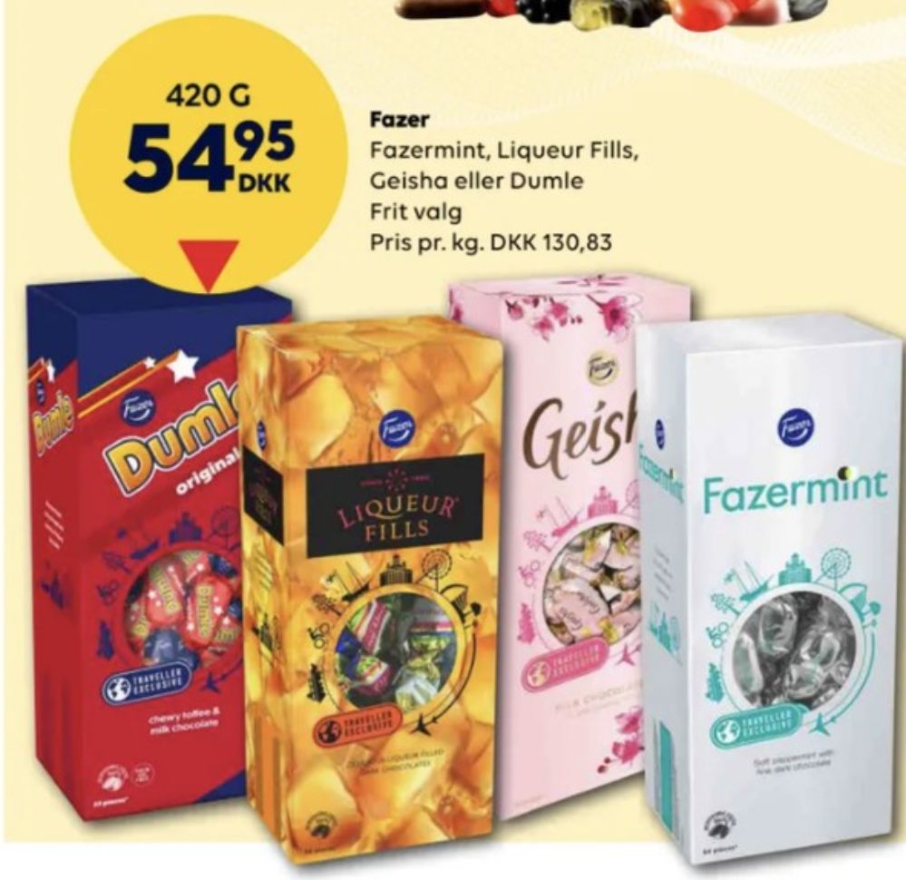 Fazer Fazermint, Dessertchokolade