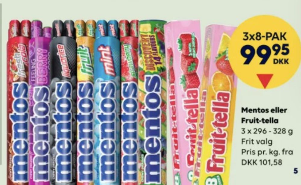 Mentos, Pastiller Mint