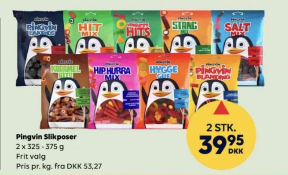 Toms Pingvin Vingummi Hits, Slikposer