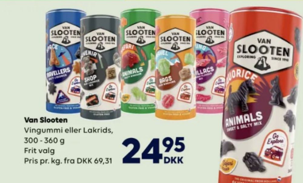 Van Slooten Liquorice Animals, Vingummi 