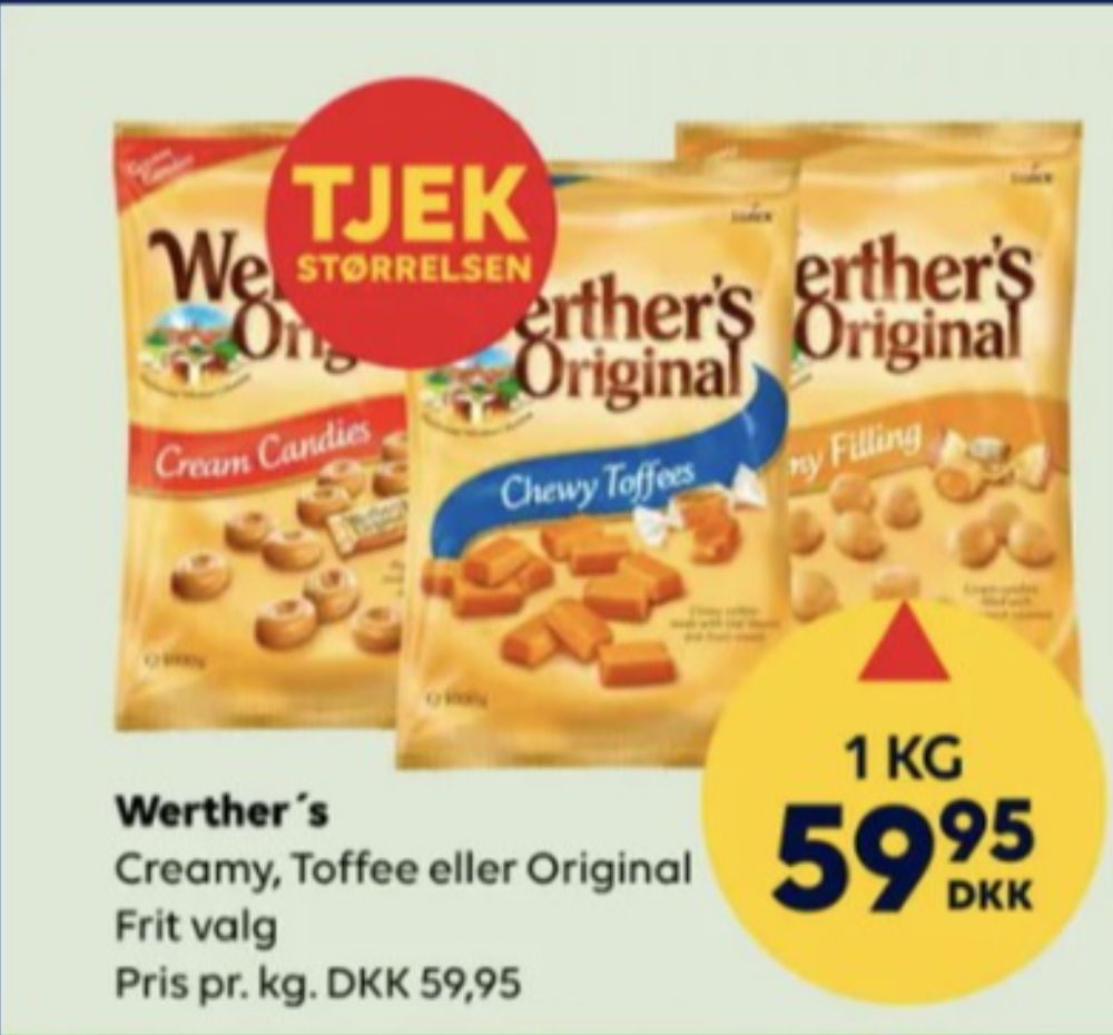 Werthers Original, Karameller Creamy Filling
