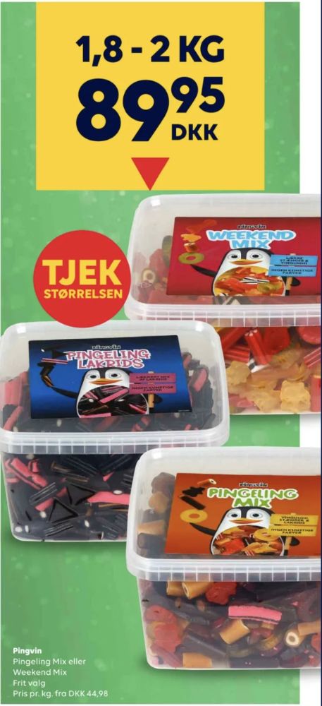 Toms Pingeling Lakrids, Slikbøtter