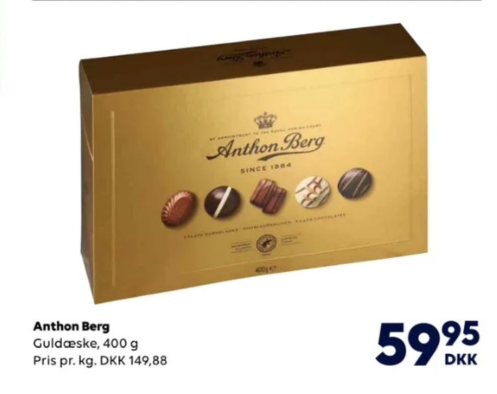 Anthon Berg Guldæske, Dessertchokolade
