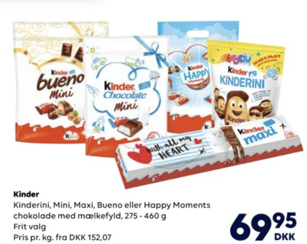 Kinder Bueno Mini, Chokolade