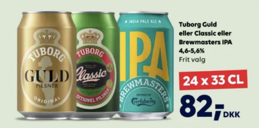 Tuborg Guld, Øl 24 pk.