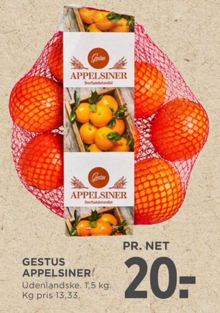 Gestus, Appelsiner