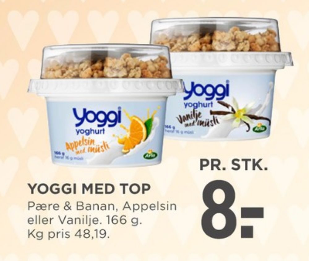 Yoggi, Yoghurt Appelsin Med Müsli Top