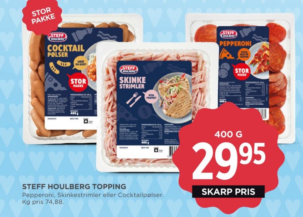 Steff Houlberg, Skinkestrimler