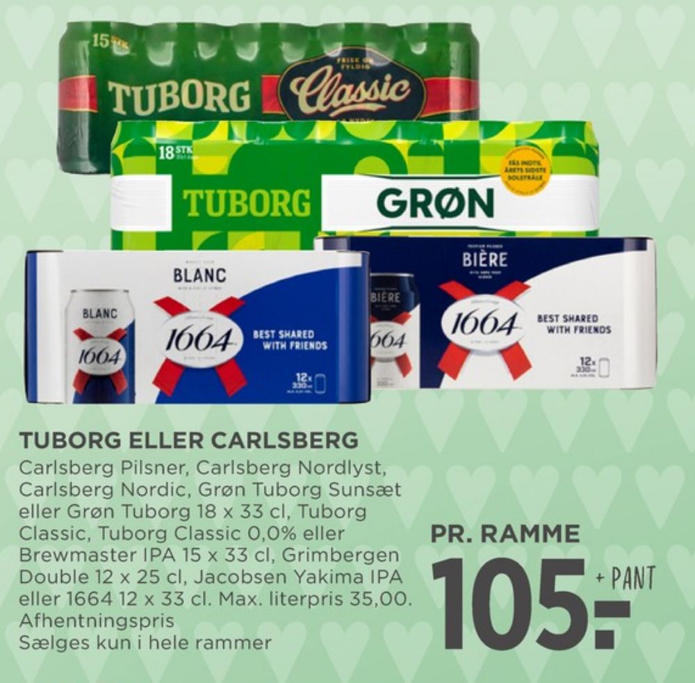 Tuborg Classic 0,0, Øl - Alkoholfri 15 pk.