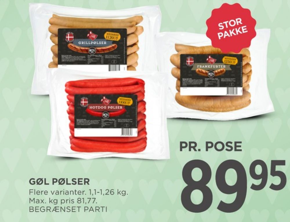 Gøl, Grillpølser