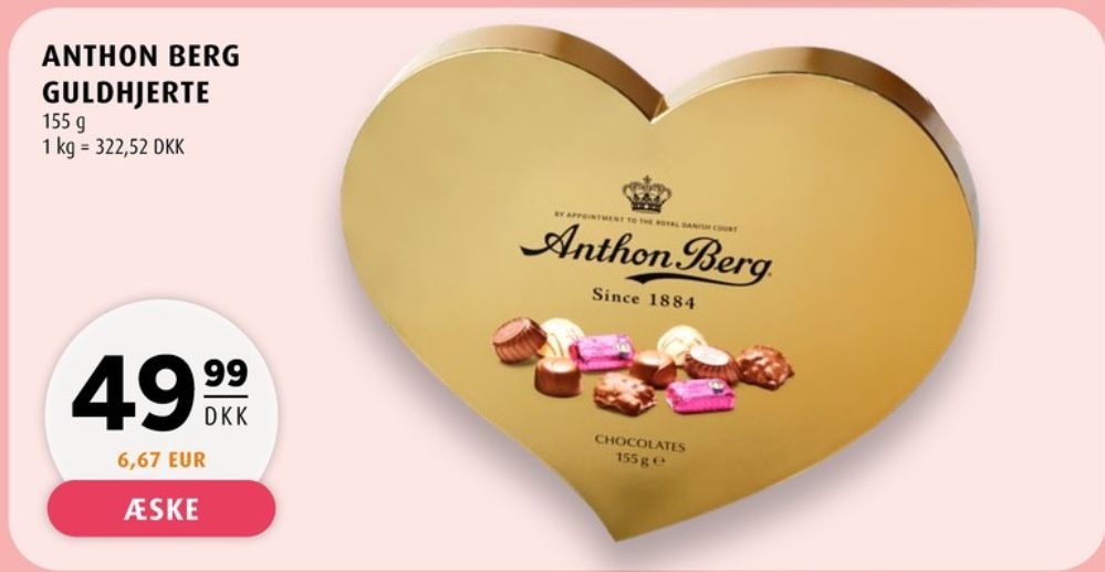 Anthon Berg Hjerteæske, Dessertchokolade