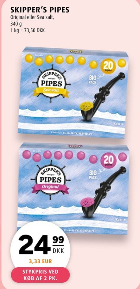 Skippers Pipes, Lakridspiber