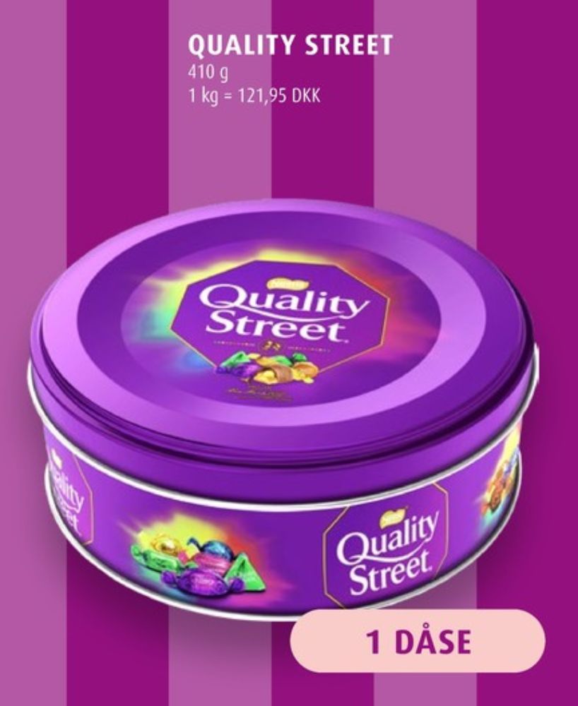Quality Street, Dessertchokolade