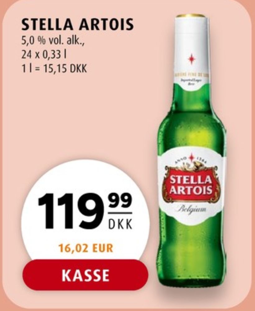 Stella Artois, Specialøl 24 pk.