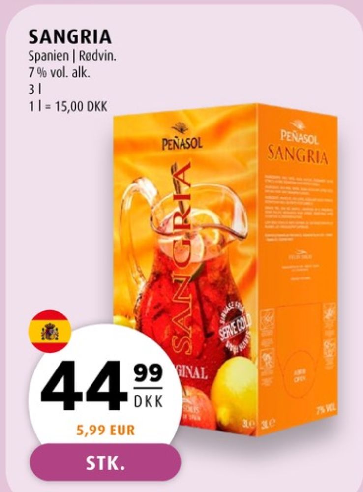 Penasol, Sangria