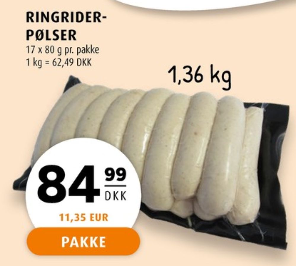 Den Gode Slagter, Ringriderpølser