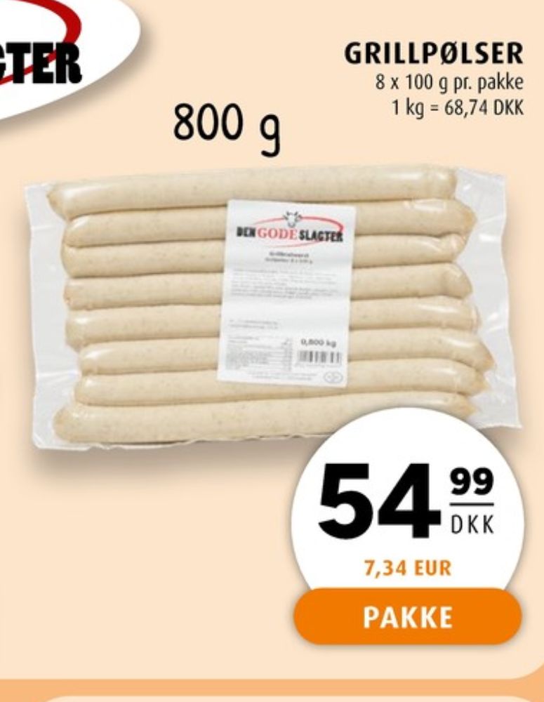 Den Gode Slagter, Grillpølser