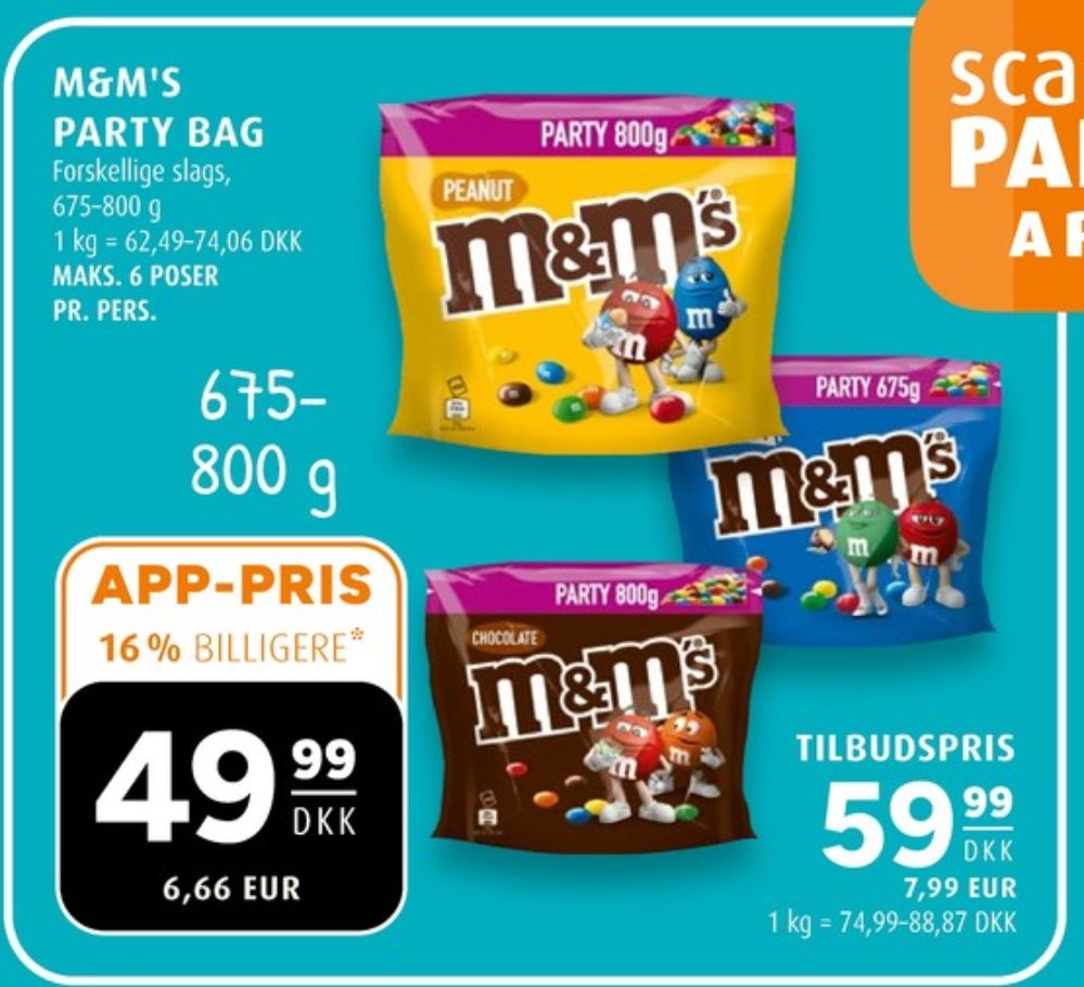 M&Ms, Chokoladepastiller Peanut