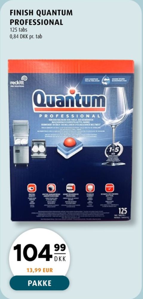 Finish Quantum, Maskinopvask-tabs