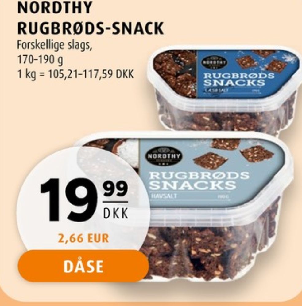 Nordthy, Rugbrødssnack med havsalt