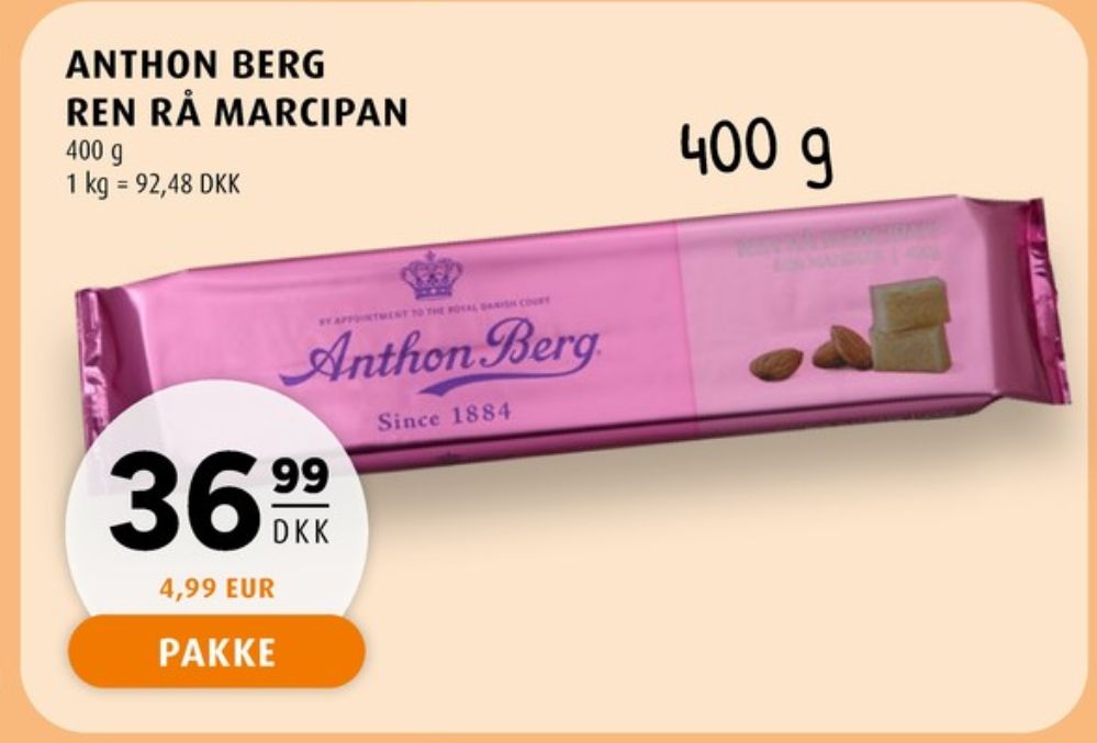 Anthon Berg, Marcipan