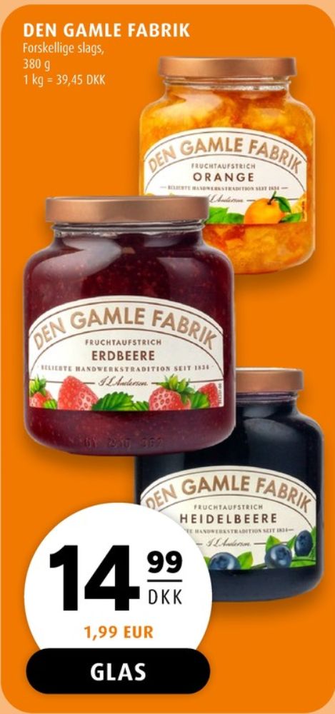 Den Gamle Fabrik, Orangemarmelade