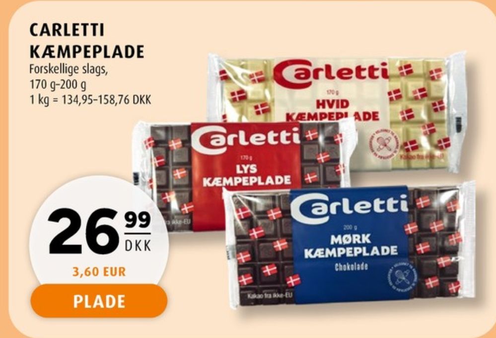 Carletti, Mørk Kæmpeplade