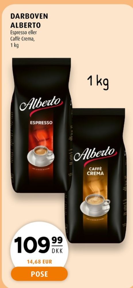 Darboven Espresso, Kaffebønner