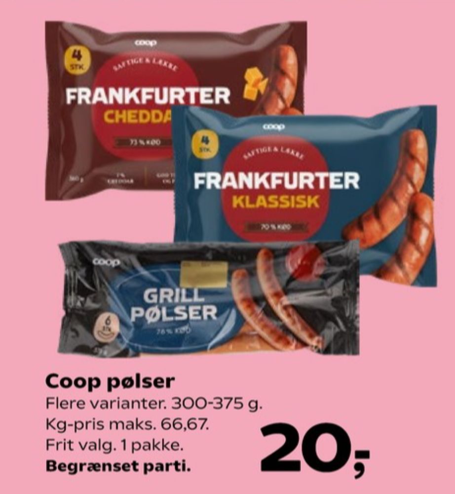 Coop, Grillpølser