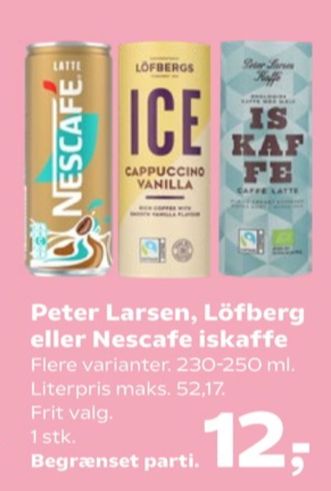 Peter Larsen, Iskaffe