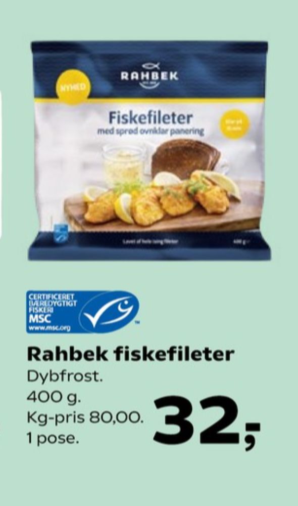 Rahbek, Fiskefileter