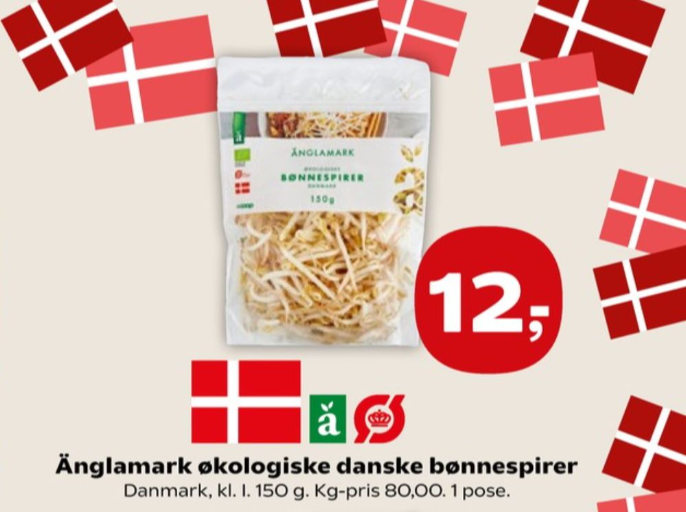 Änglamark, Bønnespirer