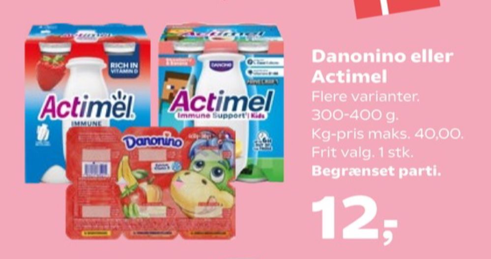 Danone Actimel, Drikkeyoghurt Jordbær