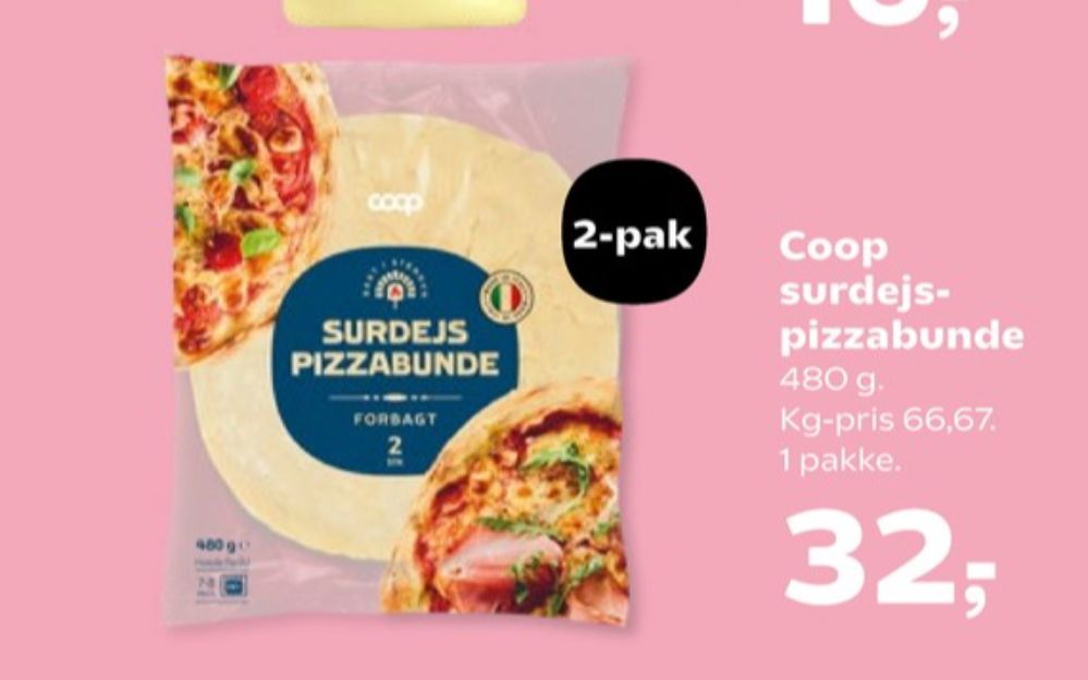 Coop, Pizzabunde surdej