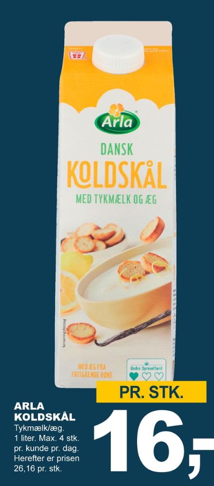 Arla, Koldskål Tykmælk & Æg