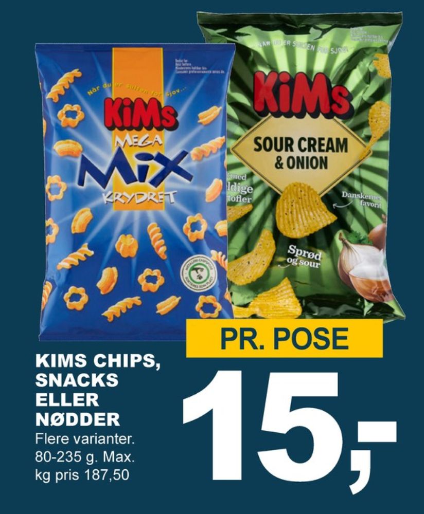 Kims, Sour Cream & Onion Chips