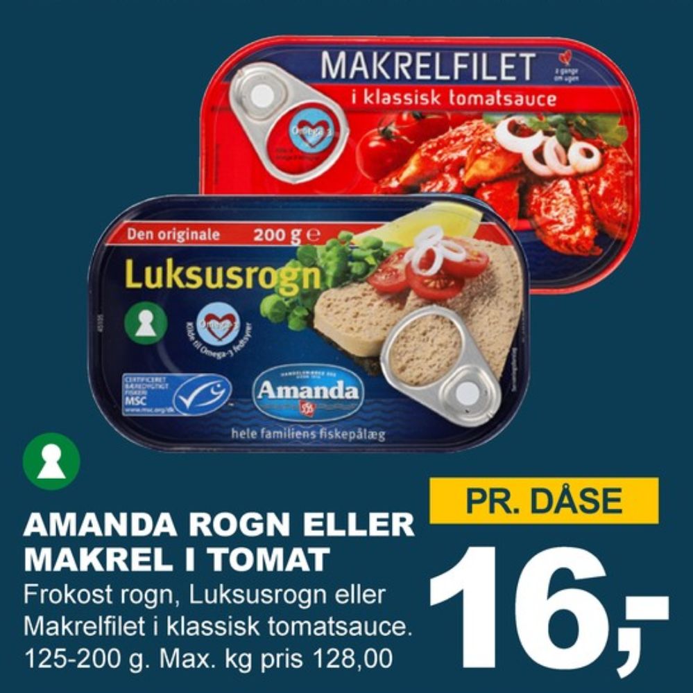 Amanda Seafood, Frokost rogn