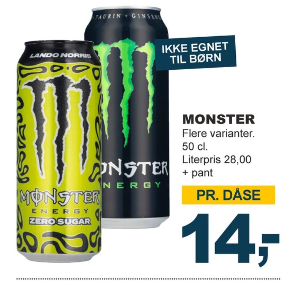 Monster Lando Norris, Energidrik