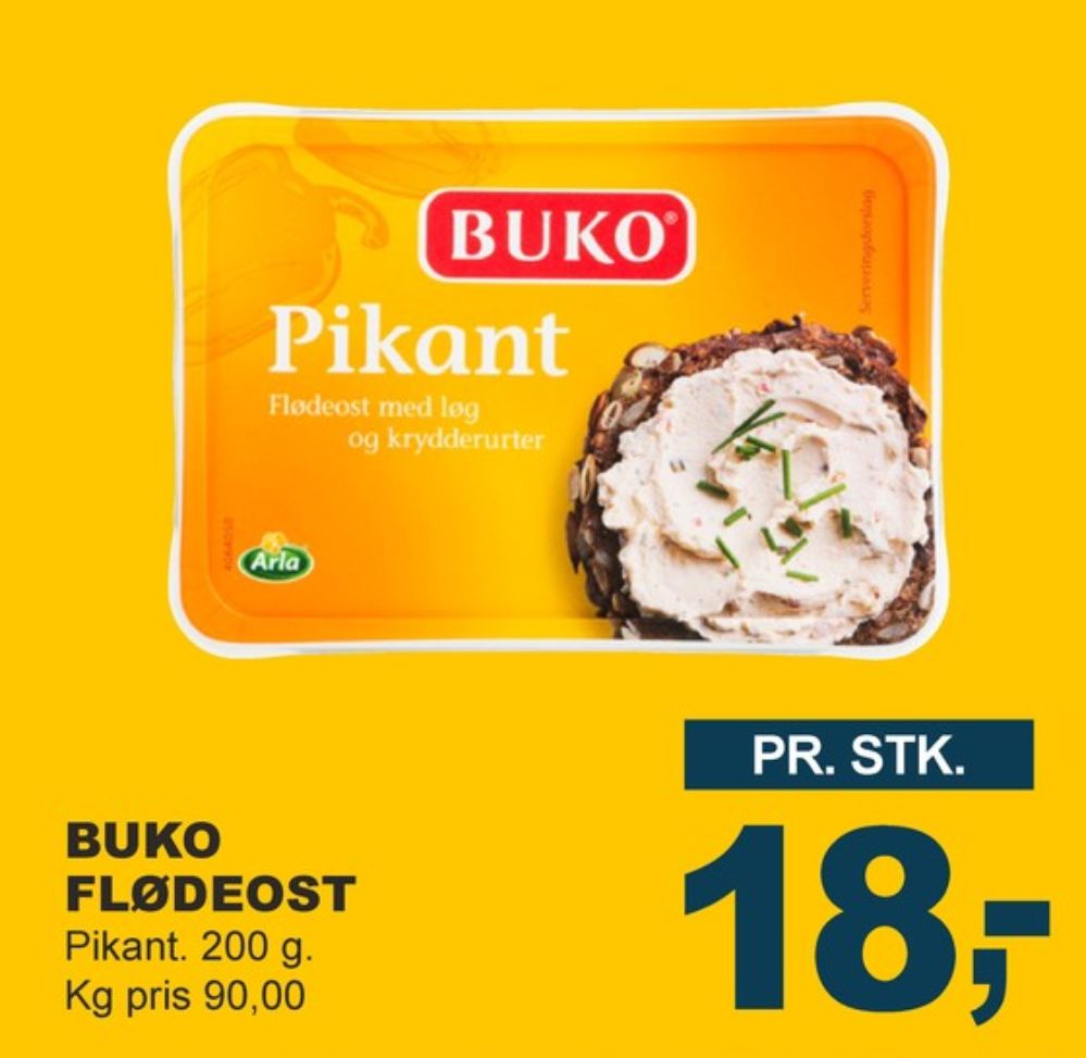 Buko, Flødeost Pikant