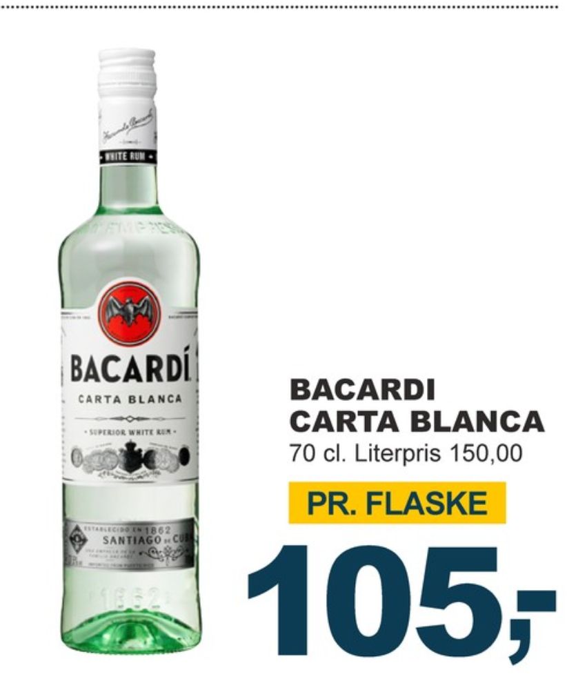 Bacardi Carta Blanca, Rom