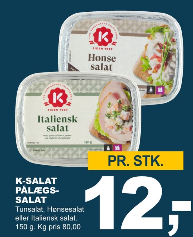 K-salat, Tunsalat