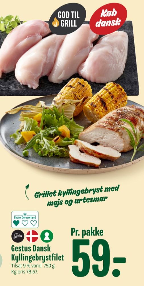Gestus, Kyllingebrystfilet