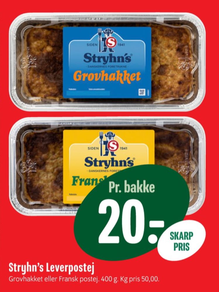 Stryhns Grovhakket, Leverpostej