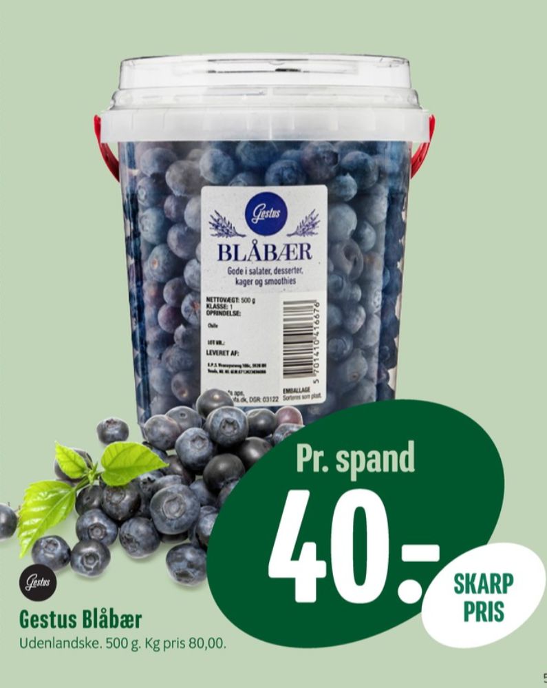 Gestus, Blåbær