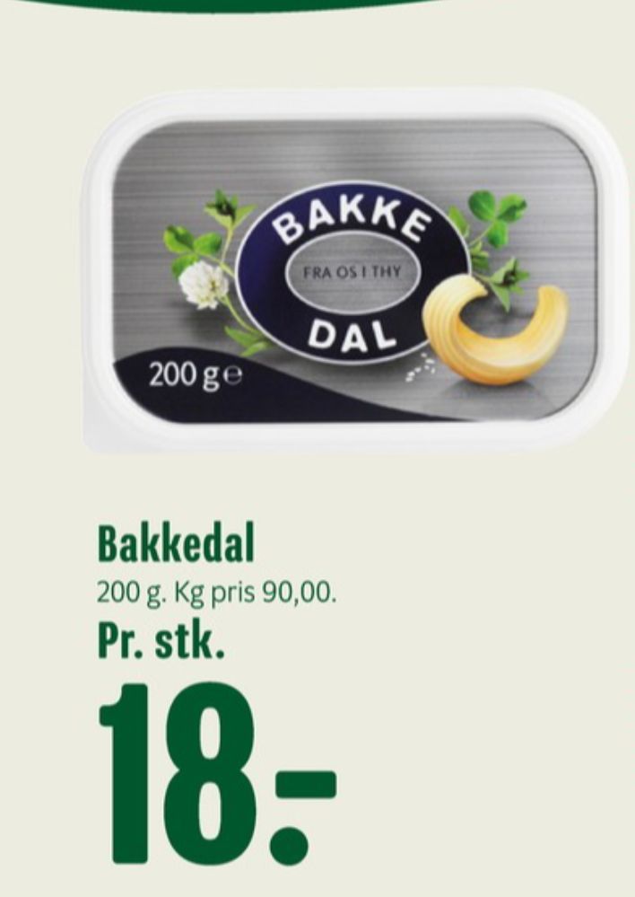 Bakkedal, Smørbar