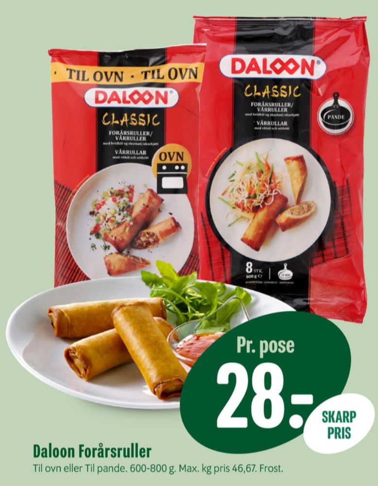 Daloon, Forårsruller