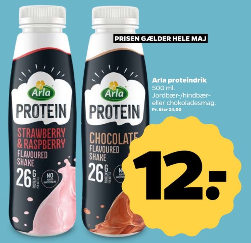 Arla Protein, Proteindrik Strawberry & Raspberry