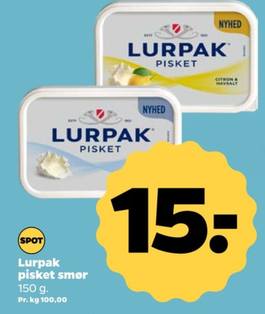 Lurpak, Smørbar Pisket Citron og Havsalt
