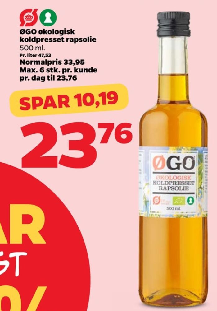 ØGO, Rapsolie